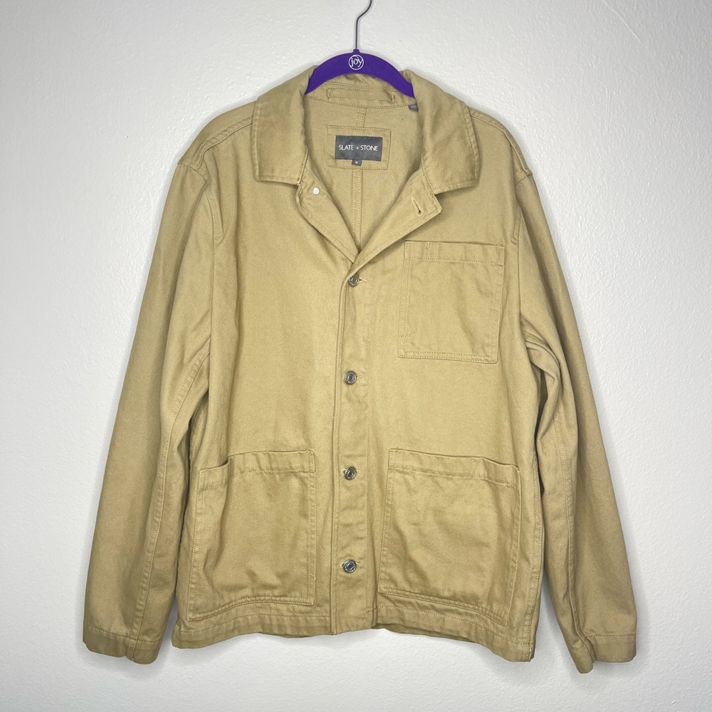 Slate and Stone Beige 100% Cotton Jacket Size Medium
